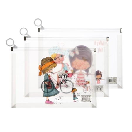 Lightning folder-convert format A5, 180MKR, with a pattern "Little Girl", mix-4