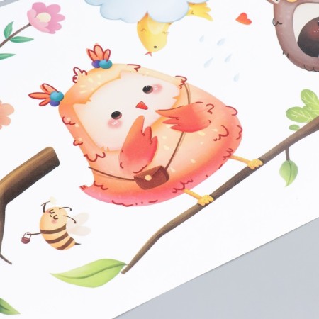 Sticker Plastic Interior Color "Concert Beast in the Forest" Set 2 sheets 30x90 cm-2
