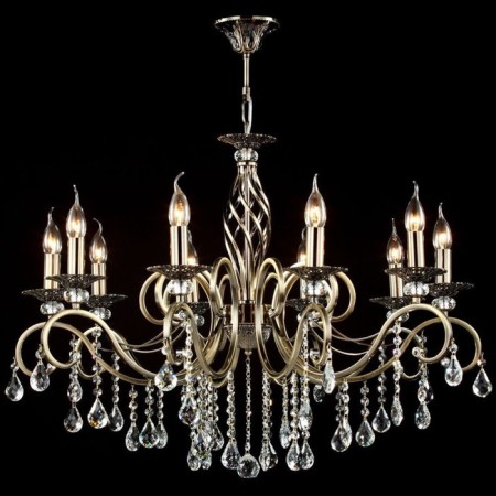 Chandelier Maytoni RC247-PL-10RR, 10XE14, 60W, 85x85x124 cm, brass color-4