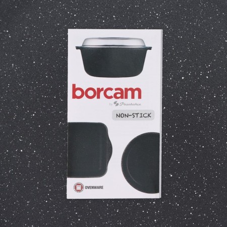 Form for baking from heat -resistant glass for microwave Borcam, D = 26 cm-6