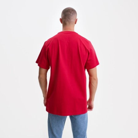 T -shirt male, red color/print mix, size 48 (3xl)-3