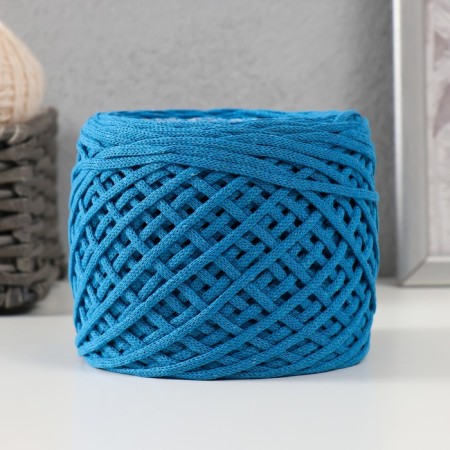 Cotton cord 3 mm 220m/240 ± 5 g gradient "Summer" (blue/white)-1