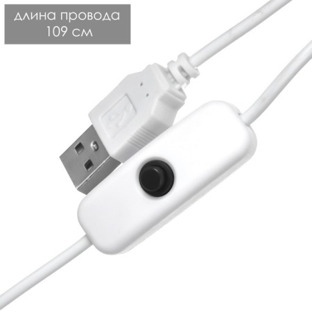 Lamp on the snake "snake" 1W 14 Led USB white 9x3.5x42 cm Risalux-9