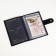 Cover for auto documents on the button, textura, black color