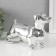 Pig a piggy bank Ceramics "Silver dachshund" 24.510.5x16.5 cm