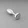 Anal sleeve DOXY BUTT PLUG SMOOTH, D-3.3 aluminum