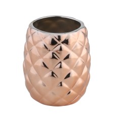 Axentia Copper glass, for a bathroom made of copper -colored dolomite, Ø 9x10.5 cm