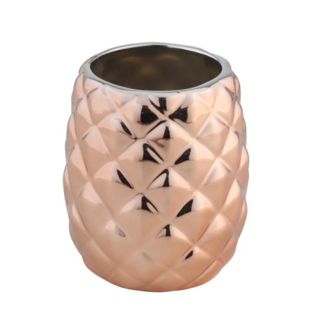 Axentia Copper glass, for a bathroom made of copper -colored dolomite, Ø 9x10.5 cm