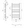 Domoterm electric heated towel rail "Calipso" P9, 500x700 mm, right, white matte