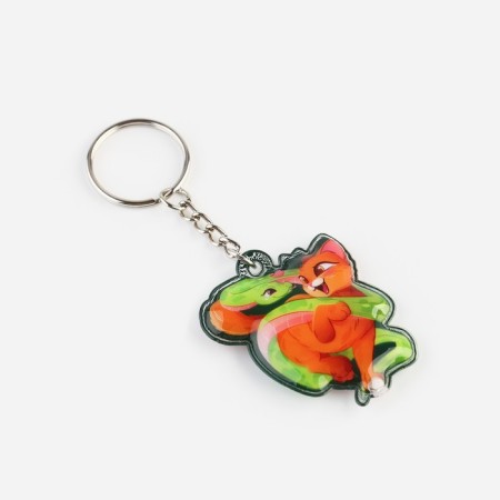 A keychain with a flashlight for the keys "New Year's mood" 4.5 x 10.1 cm-4