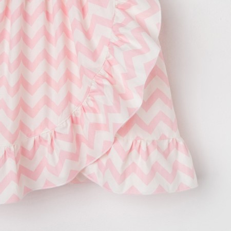 Сарафан для девочки KAFTAN «Зигзаги», размер 30 (98-104), цвет белый/розовый-5