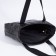 Soper bag with zipper, black color