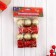 A set of jewelry plastic 12 pcs "Christmas tree" (6 balls, 6 gifts) mix