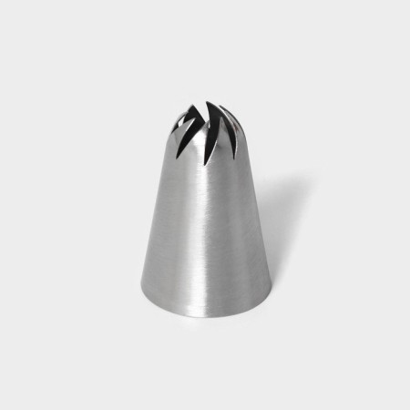 Confectionery nozzle "Closed rose", d = 3 cm, output 1 cm, stainless steel