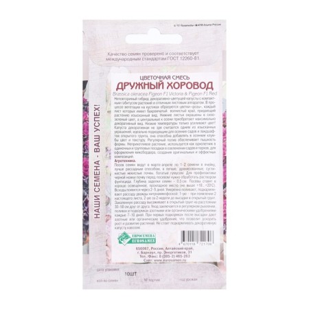 Flower flower seeds Friendly round dance, 10 pcs-1