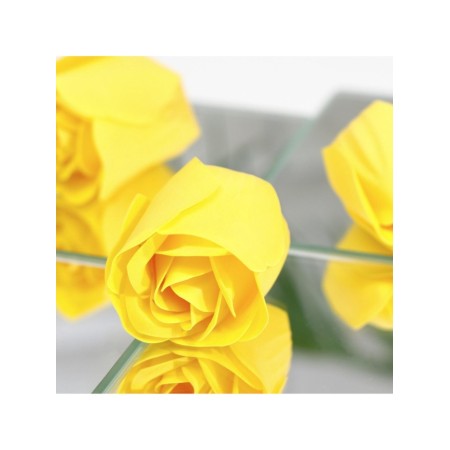 Soap roses, yellow, set of 3 pcs.-5