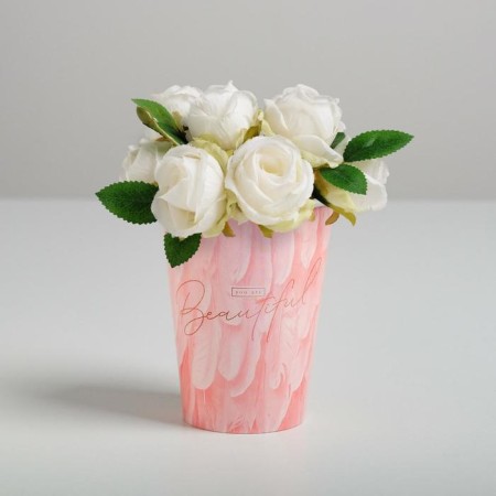 BEAUTIFUL flowers glass, 350 ml