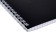 Notebook of 48 sheets in a cage, on the crest of Metallic "Black", Bumvinyl