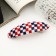 Halfish hair clip "Chess" 9 cm, mix