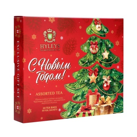 Happy New Year tea, foil (Christmas tree on a red background), 20 p x 2 g-3