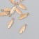 Pendant "feather" gold 0.5x1.5 cm