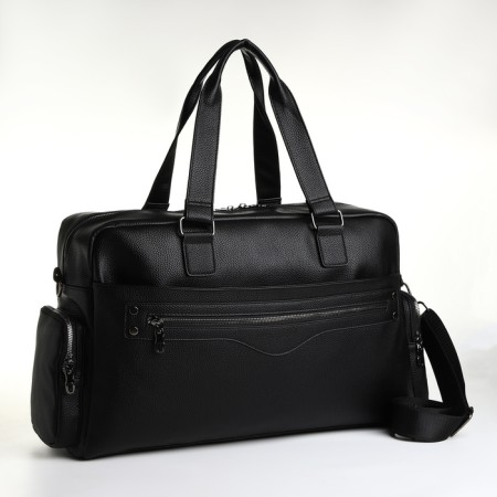Road bag with lightning, long belt, black color