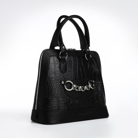 Female bag Textura, tout, average size, black color-2