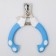 The side of the side "Harmony" is round, a hole of 8 mm, blue