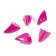 Cargo of a bullet-exentric stained collapsible Yaman 5 pcs., 56 g, purple