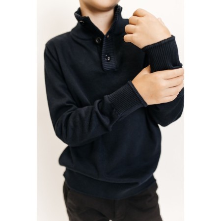 Jumper for boys, height 110-116 cm, dark blue color-3