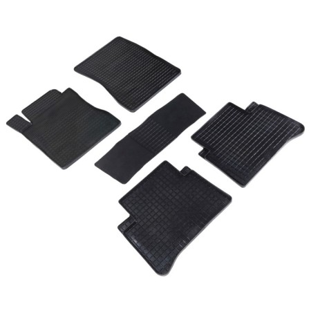 Rubber rugs ’grid’ for Mercedes-Benz E-Class W211, 2002-2006