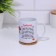 Sublimation mug "beloved wife", with application