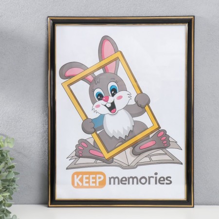 Photo frame plastic 30x40 cm black (plastic screen) (289)-3