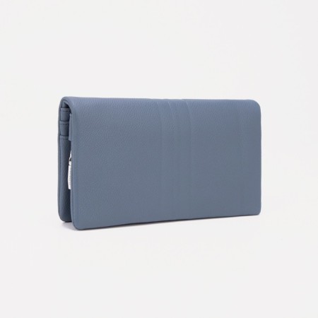 Women's wallet on magnets, blue color-1
