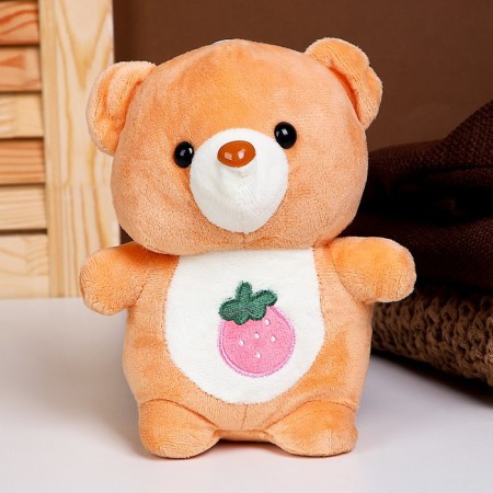 Soft toy "Bear", with a berry, 20 cm