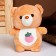 Soft toy "Bear", with a berry, 20 cm