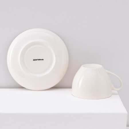 Service Porcelain Tea Daulay "Ptashka", 12 items: 6 cups 250 ml, 6 saucer d = 15 cm-5