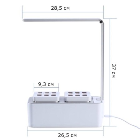 Hydroponic installation with phytolamps, Hobbyfarm mini-5