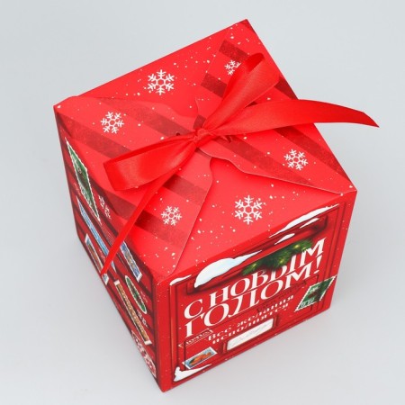 Folding box “Happy New Year!”, Mail, 12 x 18 x 12 cm, New Year-2