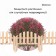 Decorative fence, 28 × 50 cm, 1 section, wood, Greengo