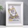 Photo frame plastic L-5 10x15 cm, white