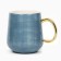 New Year! New Year's ceramic Penguin mug, 600 ml, blue color