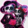 Decorative luminous jewelry (suspension) "Happy couple" 36.5x24 cm