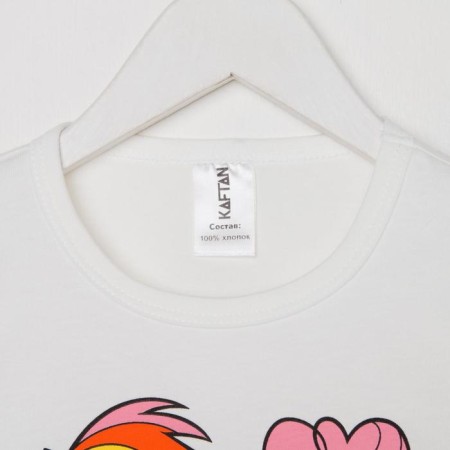 Children's T-shirt "Wow", my little pony, height 122-128, white-4