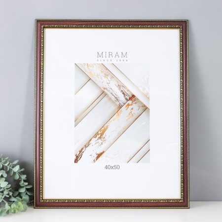 Photo frame Plastic "Mira" 40x50 cm Wenge (plastic screen)-1