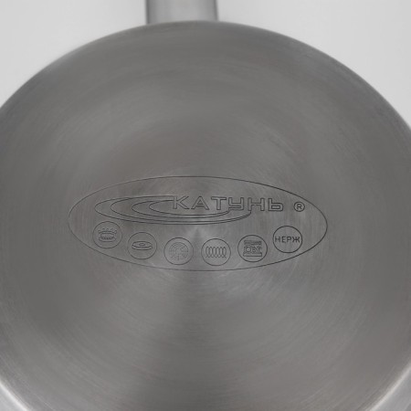 Bucket "General catering", 1.8 l, d = 16 cm, h = 9 cm, metal cover, metal handle, with a heat distribution layer-6