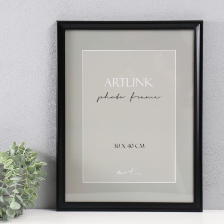 Photo frame Plastic "Gala" 30x40 cm, black (plastic screen)