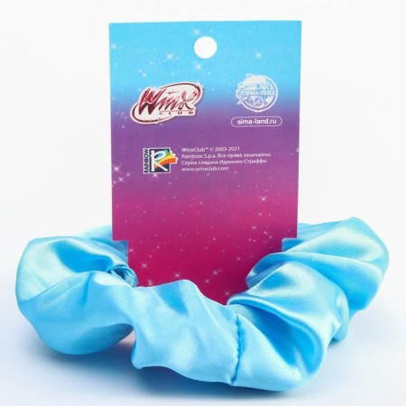 Luminous hair gum, blue "sparkle", winx-3