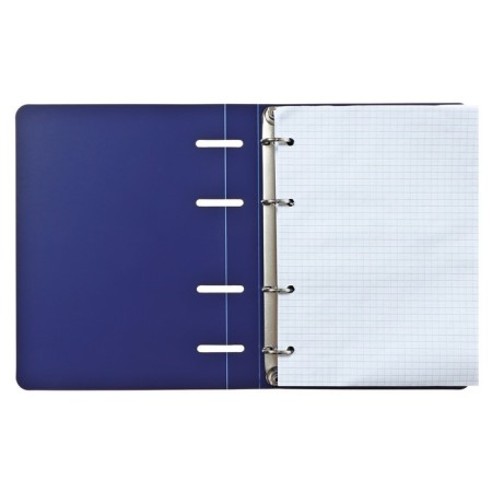 Notebook on rings A5 120 sheets in the Calligrata cage blue, plastic cover, OFSET block-5