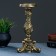 Flower candlestick, gold 13x13x28 cm, for a candle d = 2 cm